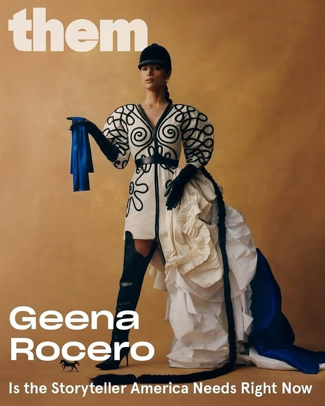 @them Cover Story (Link in Bio)Profile by @raymondangas Photographer: @camilafalquezStylist: @theljperezMakeup artist: @laurelcharlestonHairstylist: @coreytuttlehair by @geenarocero