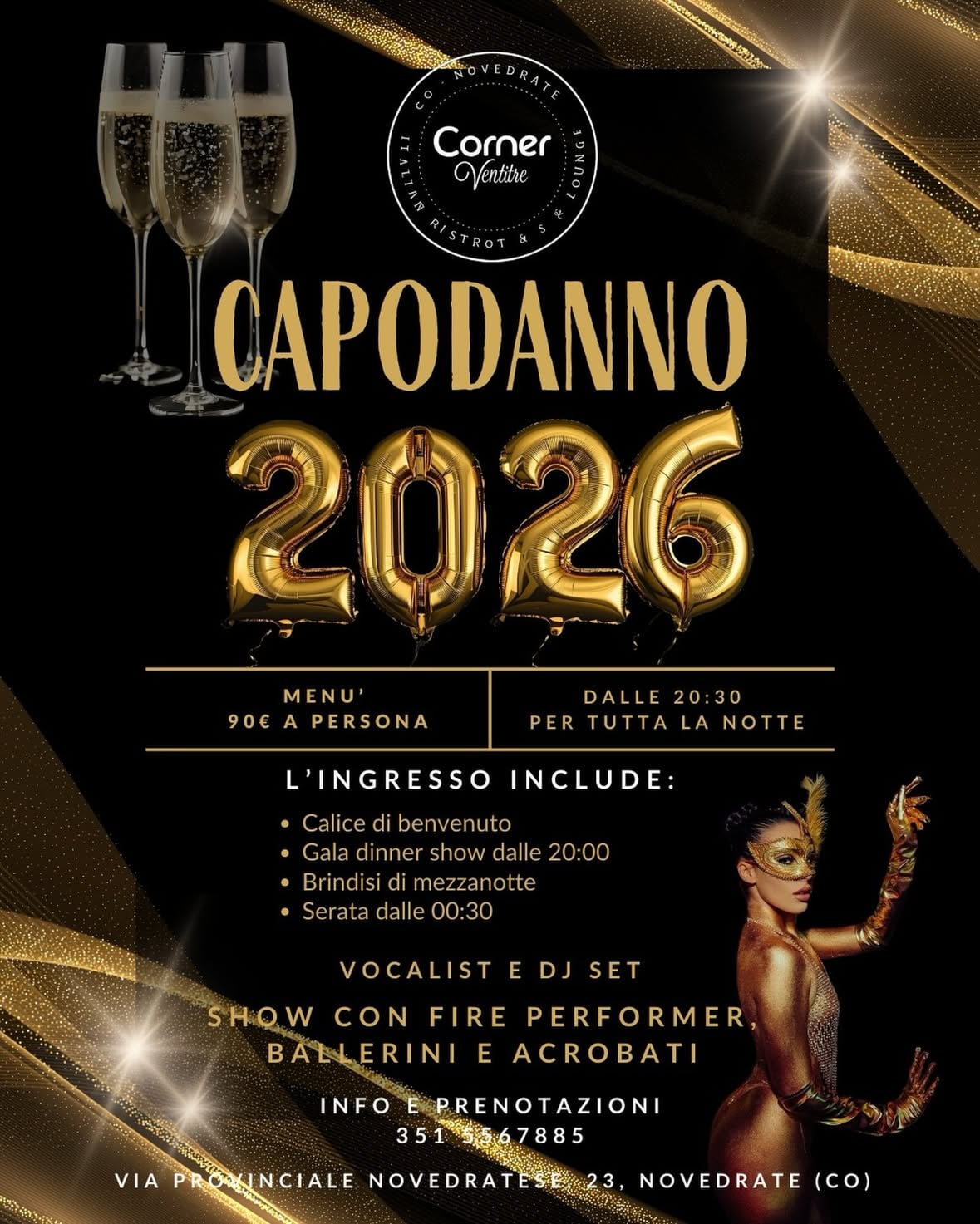 Cosa aspetti?!😍
Prenota il tuo CAPODANNO al Corner🥂✨

Info e prenotazioni: 📲 351 5567885