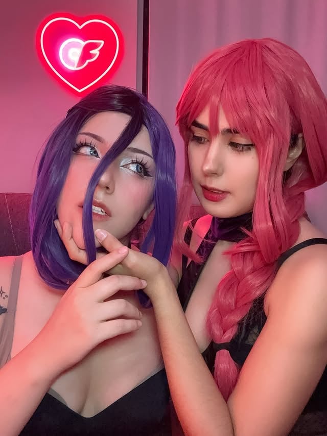 Reze x Makima 💜❤️💜❤️ by @xnatkittycat