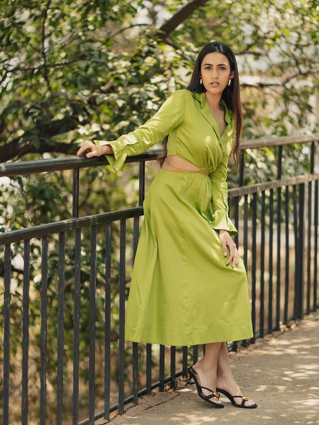 May-be..May-be not..💚.@photosbyvishnu @manogna_gollapudi @studio_thera @fashioncurvee @ravi_pasupuleti by @niharikakonidela