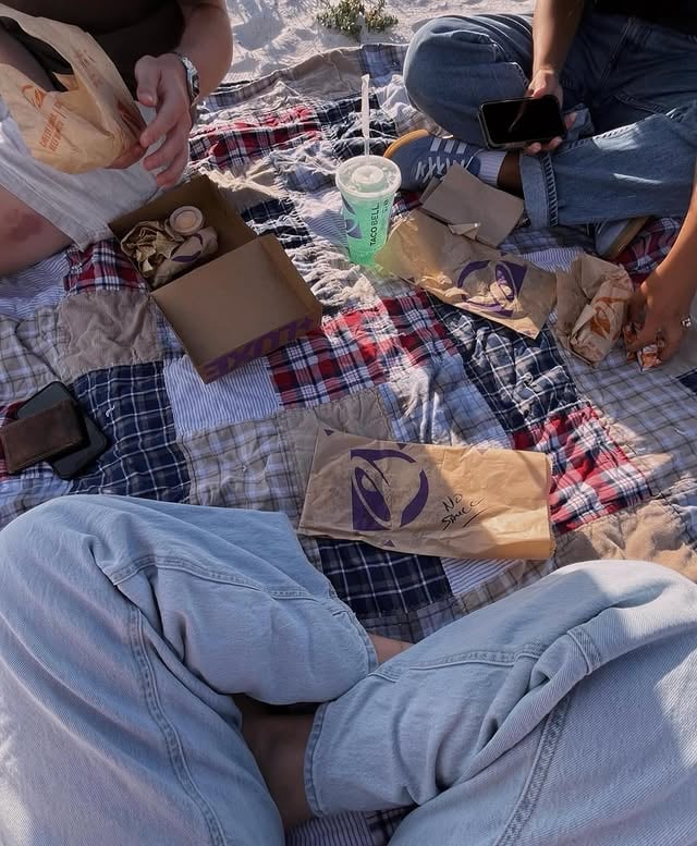 this is what we mean by touching grass by @tacobell