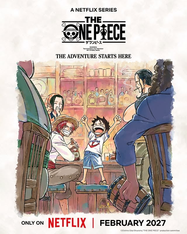 Where it all began: East Blue.Produced by WIT STUDIO, THE ONE PIECE sets sail in February 2027. All 7 episodes dropping at once, only on Netflix. by @onepiecenetflix