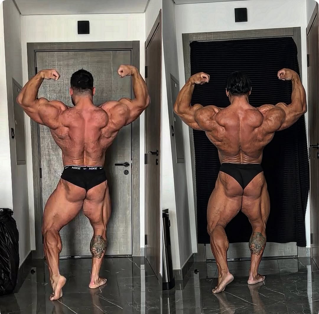 Comparison ,my last prep for Chicago Pro and current prep Work in silence 🤫 time will show everything 🫡😉 #bodybuilding #dubai #prep #fitness #gym
