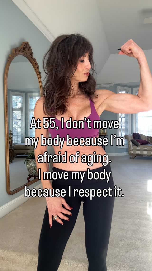 Somewhere along the way, society convinced women that fitness after 50 should only be about “slowing aging down.”But that’s never been my mindset.At 55, I don’t move my body because I’m afraid of aging.I move my body because I respect it.Because strength feels good.Energy feels good.Confidence feels good.Looking in the mirror and recognizing yourself with pride feels good.And the truth is… fitness after 50 is not about becoming 29 again.It’s about giving yourself the highest quality of life possible as you continue becoming YOU.Healthy.Strong.Capable.Feminine.Confident.Not disappearing. Not shrinking. Not giving up on yourself because of a number.Aging is happening to all of us.How we choose to move through it is what changes everything.And yes… you are still allowed to feel beautiful, sexy, powerful, and proud of your body at 55. 💋Share this with a woman who needs this reminder today.#WomenOver50 #HealthyAging #FitnessAfter50 #StrongAtAnyAge #MidlifeWomenWomen over 50, Fitness after 50, Healthy aging, Midlife fitness, Aging confidently by @fashionbyfabiana