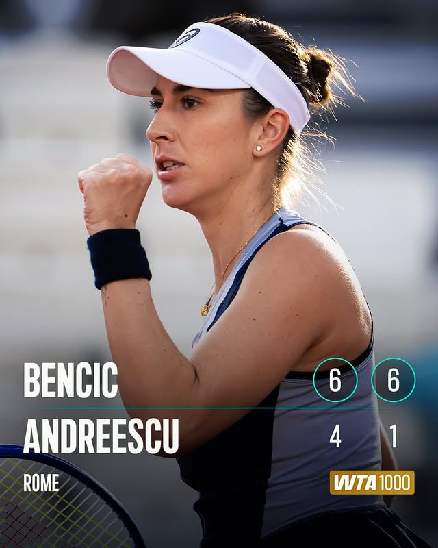 Taking care of business 💼@belindabencic takes Andreescu in straights and moves into the third round!#IBI26 by @belindabencic