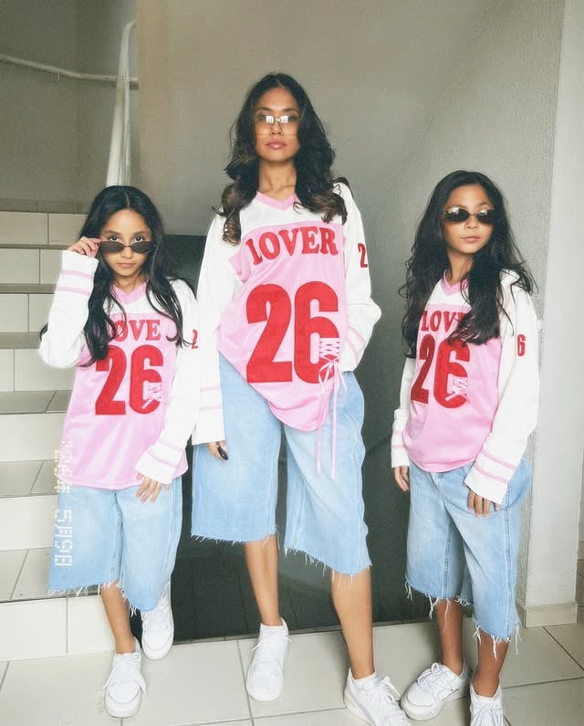 feliz dia das mães 🎀✨@novakids x @fashionnova 🔎Lover Girl Jersey🔎Aleksa Pleated Non Stretch Denim Jorts🔎Mini Lover Girl Jersey🔎Mini Aleksa Pleated Non Stretch Denim Jorts by @gemeasaliceesophi