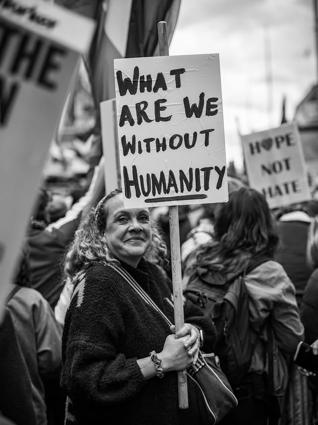 Due to security concerns (because of the other march/rally) I couldn't photograph the whole march today, but I did pop down for 30 mins before it started and took a few cheeky shots of the empaths. ❤️‍🩹✊🏾#nakbamarch