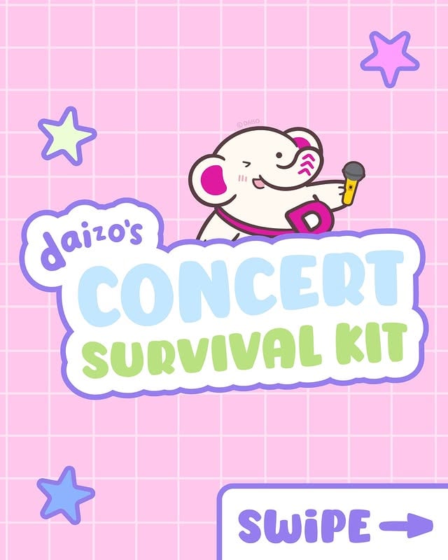 daizo’s got your concert essentials covered 🎧✨what’s one thing you ALWAYS bring to a concert? 👀 by @daiso_usa