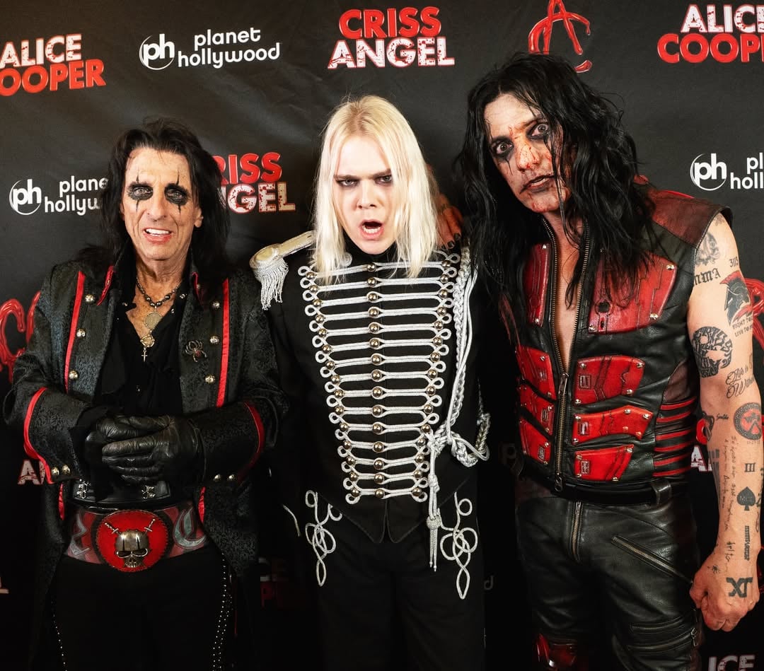 Three Generations Of ChaosAlice Cooper • Kim Dracula • Criss Angel by @kimdrac