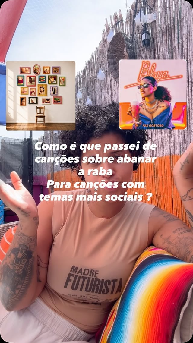 No fim do dia as nossas vivências são o resultado do que somos hoje ! Eu não deixei de abanar a raba !! Eu quero é cantar-vos como é que deixei de ter medo de a abanar ❤️ Biri Bam Bam feat @mariajoaomusic !! faz o pre-save !! Link na bio by @blaya_con_dios
