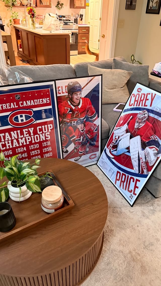 It’d be so funny if we had a son and then he was also teenie tiny, like “too bad dude gear up”•••#funnyvideos #husbandandwife #hockey #jokes by @notgabbyb