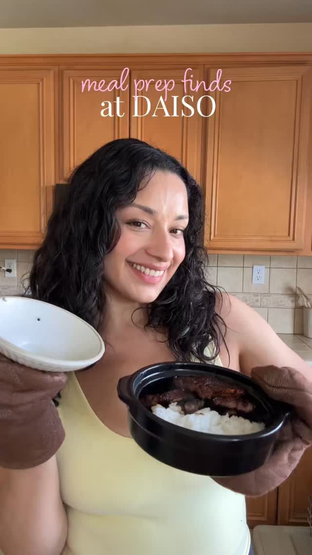 meal prep upgrades featuring Daiso’s earthenware pots 🍱 by @daiso_usa