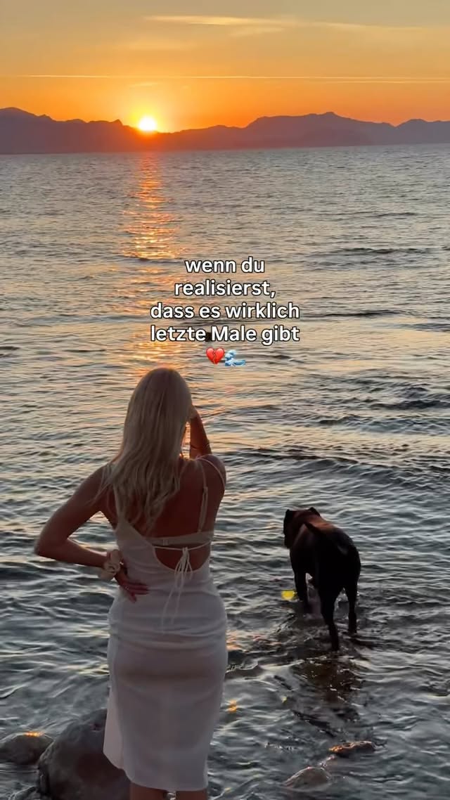 8 Tage ist das Video her.. und wir haben es in dem Moment alle drei gespürt. 😞 Ihre Verabschiedung vom Meer. Zumindest mit uns zusammen. Denn wir mögen den Gedanken und halten daran fest, dass sie da oben nun über ganz viele Strände flitzen kann und uns hier unten zuschaut. 😟♥️🕊️ by @lisaxdaniel