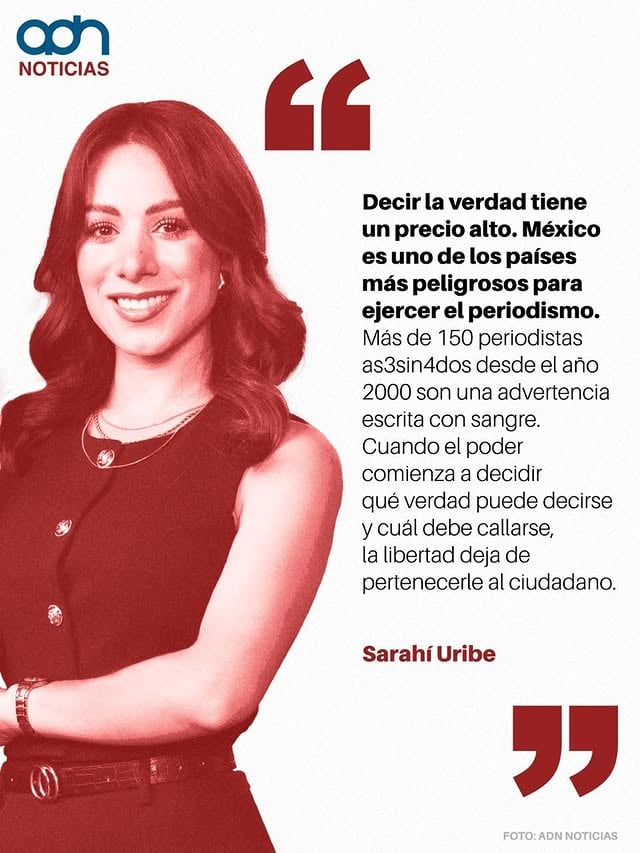 #ColumnaDelDía 📰 Cuando cuestionar se vuelve peligroso. 🔴 En su columna de El Heraldo de México (@elheraldodemexico), Sarahi Uribe Gutiérrez (@sarahiuribeg) advierte sobre un escenario donde el poder no solo se concentra en la política, sino también en la narrativa pública, y donde el periodismo comienza a verse presionado, limitado o silenciado. 💬 El debate no es solo sobre el gobierno, sino sobre quién puede contar lo que está pasando y quién deja de poder hacerlo. 🗣️⁣⁣.⁣.⁣.⁣⁣#adnNoticias #Opinión #Periodismo #Gobierno #Noticia⁣ by @sarahiuribeg