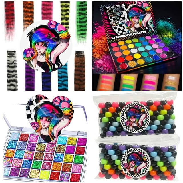 ❤️🧡COMING SOON!!💛💚💙We have BIG exciting news! A Clawed Beauty makeup collection is coming!!!!! @chaoticcosmetics and @clawed_beauty101 have collaborated together to create this AWESOME Emo pride collection! With bold and pigmented colors inspired by the colorful and vibrant Clawedbeauty themself! ✨✨✨✨🖤🌈WE ARE SO EXCITED FOR THIS!!!The full Clawedbeauty x Chaotic Cosmetics collaboration will be available June 5th @ 12pm EST! The link 🔗 is on my link-tree bio! These will be limited edition so make sure you grab yours while you can!!☠️MARK YOUR CALENDARS!!! 🗓️❤️🧡💛💚🖤🩵Character artwork by @eto_zhe_sovest 🖤Palette design by @tatted_pumpkin #emopride #chaoticcosmetics #eyeshadows #loveislove by @clawed_beauty101
