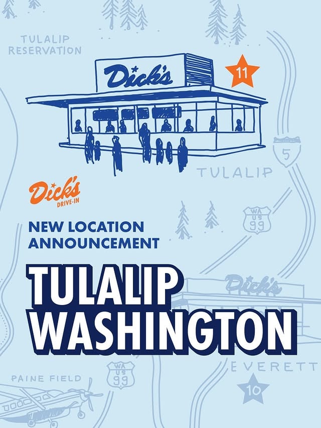 📣 New location announcement! Drive-In #11 will be on the Tulalip Reservation 🎉 (link in bio) by @dicksdrivein