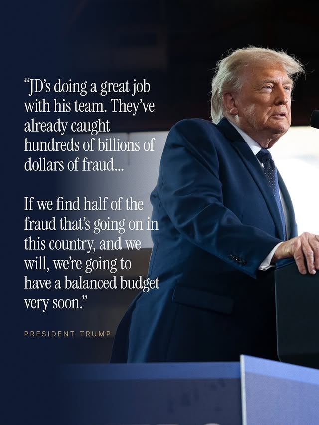 Rampant fraud is being identified, prosecuted, and extinguished across America under the Trump Administration.