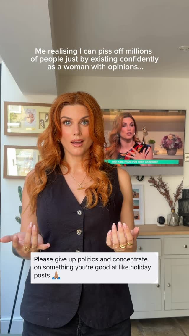 Have you noticed how easy it is to become a “difficult woman”? Honestly, all it really seems to take is speaking confidently, having opinions, refusing to stay quiet, or not making yourself smaller to make everyone else comfortable.It’s almost like we can’t win…If we speak up, we’re bossy.If we’re emotional, we’re hysterical.If we’re ambitious, we’re intimidating.If we’re confident, we’re arrogant.And if we dare talk about politics or social issues online, we should apparently “stick to holiday posts”. 🙃I actually laugh now when people tell me to stop talking about politics because the irony is… I didn’t always have the confidence to express my opinions publicly. I spent years worrying about being liked, about sounding too loud or too opinionated, about whether people would think I was “too much”.So the fact I now sit on the This Morning sofa every week talking about issues I care about still makes me feel really proud.One thing I have noticed though is how quickly my intelligence gets questioned the moment I talk about politics. I’m not convinced men’s intelligence is questioned in quite the same way, even when people massively disagree with them.But also… politics isn’t supposed to just belong to a handful of men in suits anyway.You don’t need a politics degree to care about childcare costs, women’s rights, the NHS, housing, education, safety, maternity leave or whether disabled people are properly supported. Politics affects every single one of us and our everyday lives.And honestly, I think more women should feel confident enough to have opinions and say them out loud - because if we don’t, someone else will always speak for us. ✨ by @ashleylouisejames