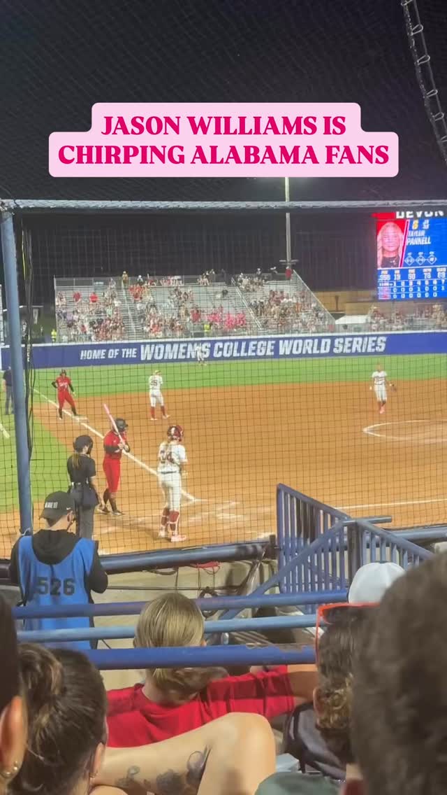 Alabama fans were counting out pitches so it’s only fair J Will gets to too! by @jasonwilliams55