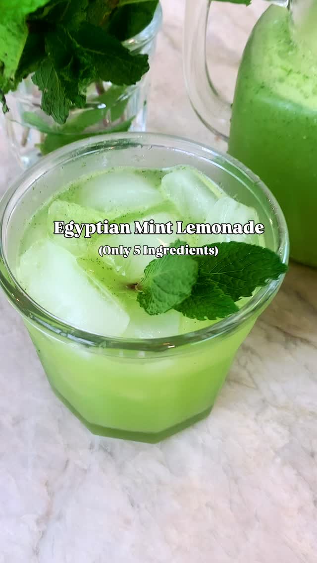 5-Ingredient Egyptian mint lemonade 🍋🇪🇬, the first thing I asked for when I landed home in Egypt and my ultimate favorite summer drink. If my childhood summers had a flavor, it would be this exact drink.🍋🍋🍋If you are looking for the ultimate, non-alcoholic summer drink that will transport you straight to a Mediterranean summer, try this easy recipe! Here is what you need to make this easy recipe at home: Fresh lemons Fresh limes Fresh mint leaves Sugar Cold water Ice cubesUnlike regular lemonade, this traditional Egyptian recipe is blended with fresh mint and a touch of lime juice for an extra sharp, bright tang. But the real secret to making it incredibly aromatic and beautifully frothy is blending a portion of a whole lemon, peel and all! It creates a frosty, ultra-refreshing texture that cuts right through the heat. It is the perfect, family-friendly mocktail to serve at your next backyard BBQ or sunny afternoon lounge.‼️Want the recipe? Comment RECIPE and I will DM you the link directly!Grab the full step-by-step instructions here: https://www.themediterraneandish.com/mint-lemonade-recipe/#lemonade #drink #mediterranean #summervibes #summerdrinks by @themediterraneandish