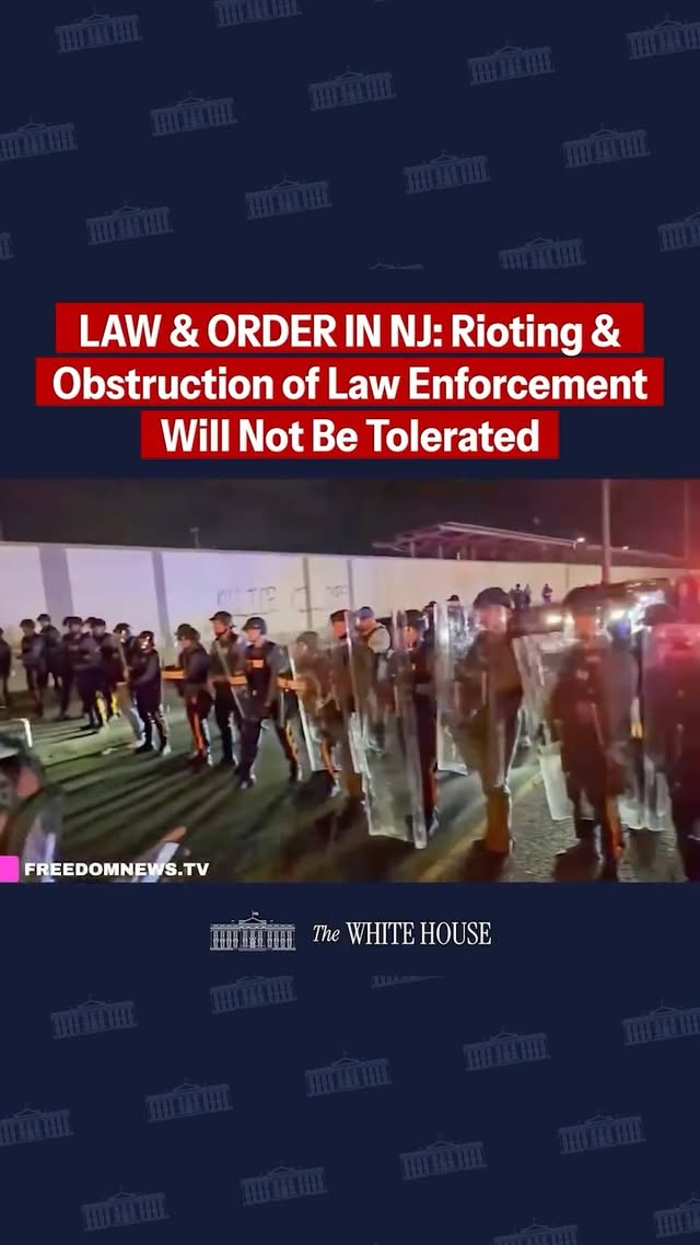 Newark or anywhere in America, the message doesn’t change: ICE operations will NOT be deterred.Riot, obstruct, or assault an officer and you will be arrested and prosecuted to the fullest extent of the law. Play stupid games, win stupid prizes.