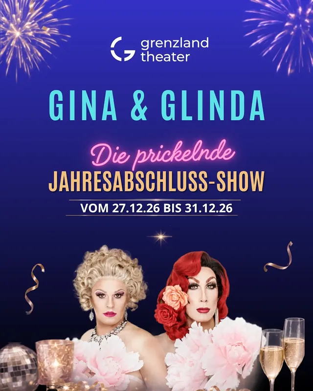 27.12.26 bis 31.12.26@grenzlandtheater.aachenDeutschlands erfolgreichstes Travestie-Duo lässt das Jahr 2026 auf der Bühne des Grenzlandtheaters fulminant, mit vielen Ohrwürmern und Evergreens ausklingen.6 SHOWS! Nicht verpassen! by @ginacoladaofficial