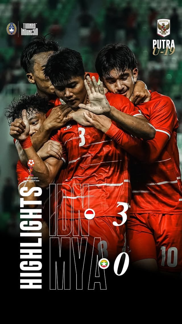 Tiga gol tanpa balas di Stadion Utama Sumatera Utara ✅Saksikan highlights Timnas U-19 selengkapnya di Livin’ Sukha via #LivinbyMandiri atau cek di bmri.id/timnasxmandiri‣ #GarudaMendunia ‣ #TimnasIndonesiaMandiri🏦 Bank Mandiri berizin dan diawasi oleh Otoritas Jasa Keuangan dan Bank Indonesia serta Merupakan Peserta Penjaminan LPS.