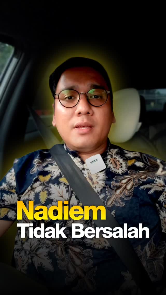 Kita lihat pledoi Nadiem besok. Walaupun sudah sangat jelas kalau Iban saja divonis, apalagi Nadiem. Tapi publik perlu tahu betapa gak jelasnya kasus ini. Seorang yang mendirikan usaha sendiri, sisa punya 1,6% bahkan sudah tidak punya voting right sejak jadi menteri, dituduh korupsi HANYA karena KEBETULAN, Google punya Chromebook dan punya investasi di Gojek, JAUUHHH sebelum Nadiem jadi menteri. #dariawamjadipaham