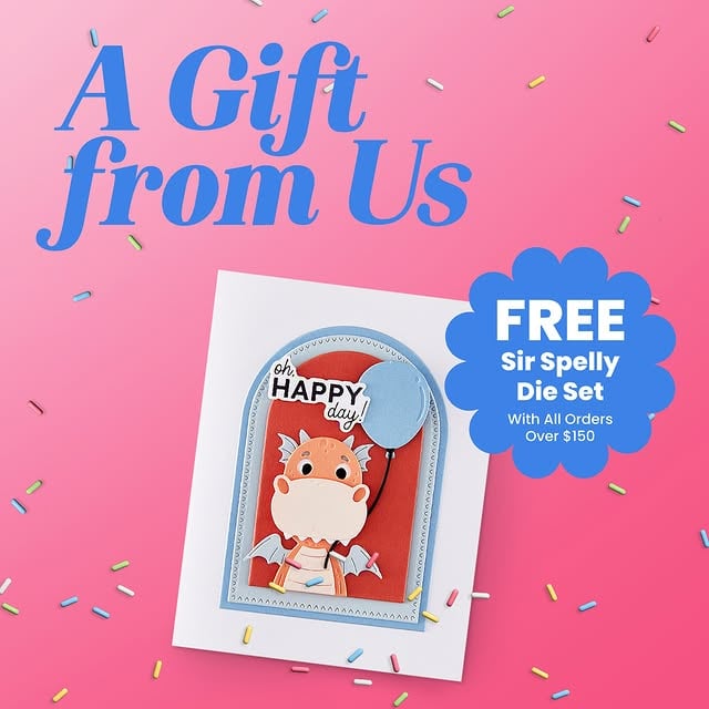A gift from us to you 🎁Spend $150+ this month and get the FREE Sir Spelly Die Set with your order! 🐉💙 Perfect for birthday cards, playful projects, and adding a little Spellbinders magic to your makes.Then hop over to the blog for fun card inspiration featuring our favorite crafty dragon: https://bit.ly/4vjYI4TShop. Create. Celebrate. 🎉 by @teamspellbinders