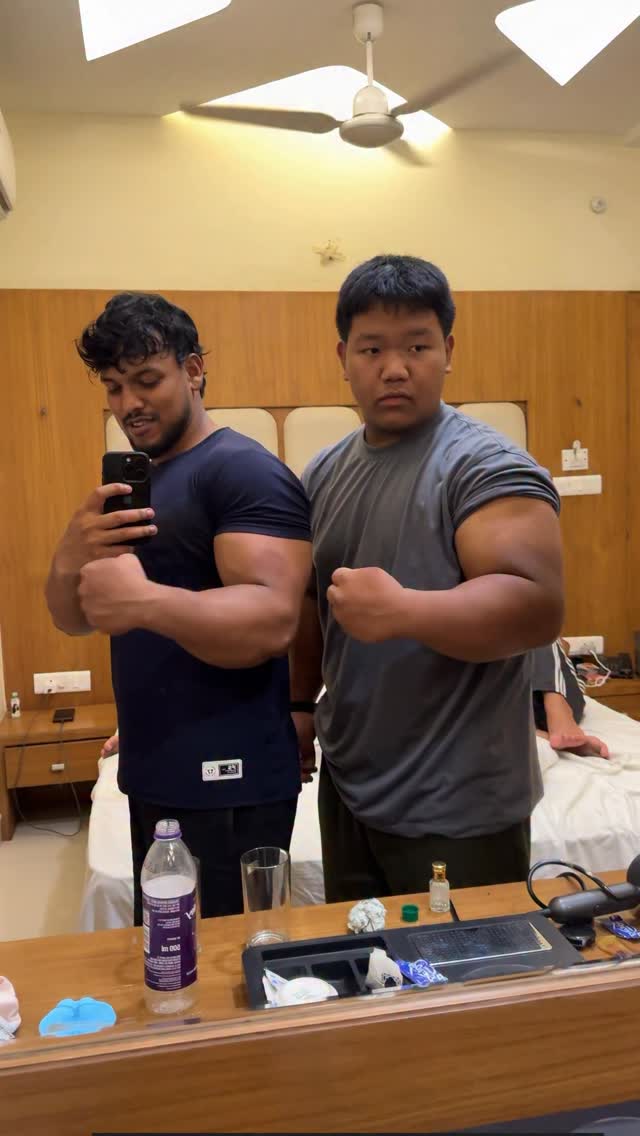 @propanjaleague season 2 memories 🔥💪 @kimmkimaaa 🫂🙌🏻❤️ #strong #viral #sachinbicepsking #reels #propanjaleagueseason2 by @sachin_arm_wrestler