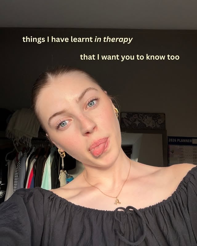 trying something new and sharing some of the best takeaways I have gotten from therapy :))) because for me, it really has helped and all of these have stuck with me (I have more! do you want part 2?) by @anniekknowles