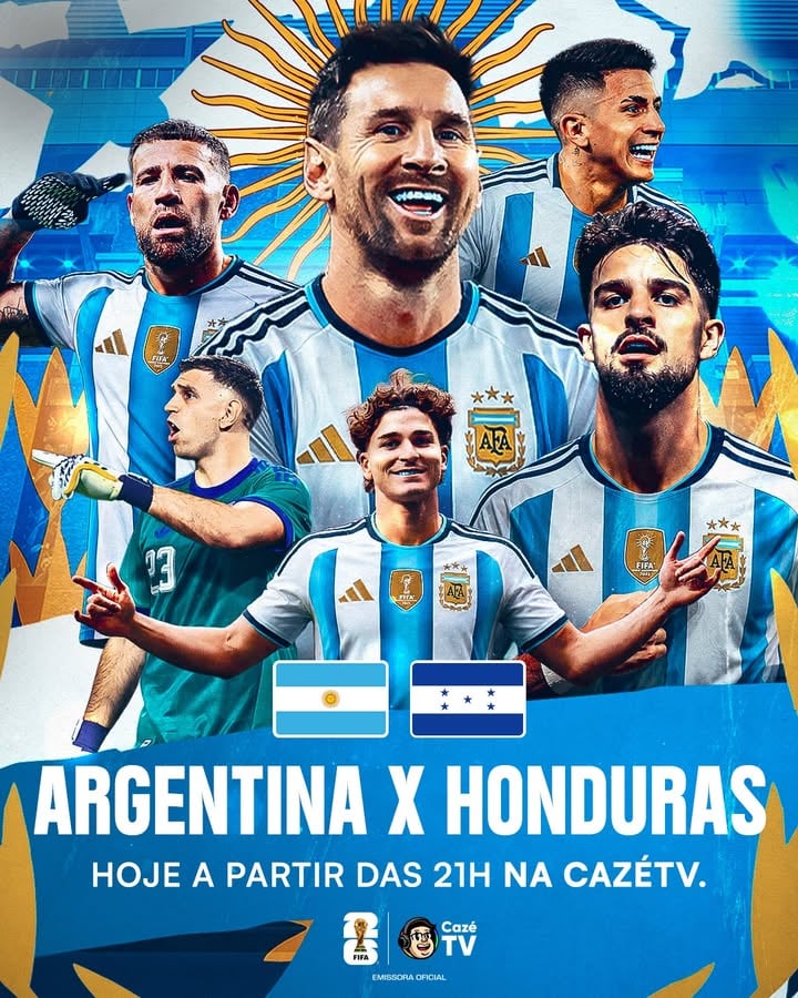 🇦🇷 HOJE OS HERMANOS JOGAM NA CAZÉTV! 🔥

🚨 A PARTIR DAS 21H TEREMOS ARGENTINA X HONDURAS AO VIVO E COM IMAGENS! O AMISTOSO SERVIRÁ DE PREPARAÇÃO PARA A COPA DO MUNDO (QUE TAMBÉM É NA CAZÉTV 👀) SERÁ QUE A SELEÇÃO DO ET VAI AMASSAR?? 🤔

#Argentina #CopaNaCazéTV #cztv23 #cztv06 #PlanejamentoCazéTV