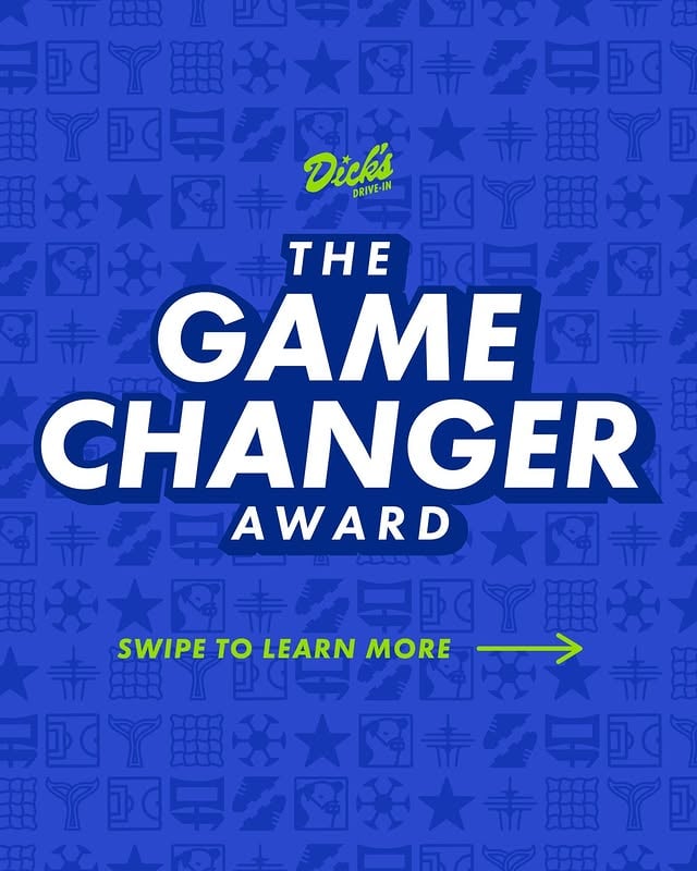 Nominate a Game Changer today ⚽️ 🏆 link in bio by @dicksdrivein
