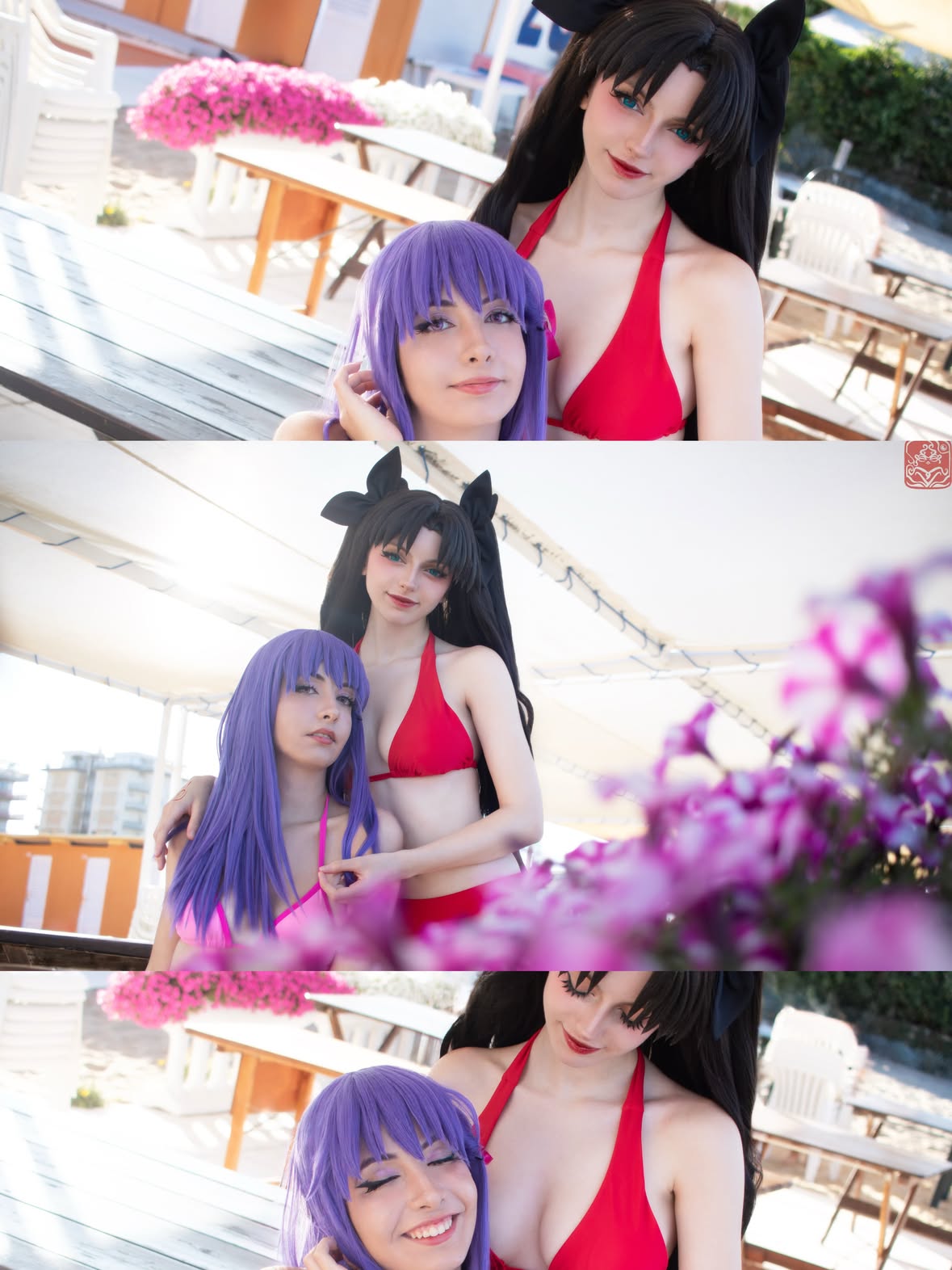 Rin and Sakuraaaa!! ❤️ we never posted these so rn it’s the perfect time!!! I miss cosplaying Rin aaa 🥹

Rin: @tsukiicosplay 
Sakura: @elys.coser 
ph: @squimbolo 

#rintohsaka #sakuramatou #fatestaynight #fatestaynightcosplay #rintohsakacosplay