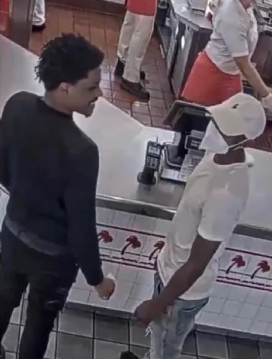 Feds released surveillance footage of Lil Durk’s co-defendants, OTF Dede and Vonnie, laughing inside an In-N-Out 45 mins after Quando Rondo’s cousin by @akademiks