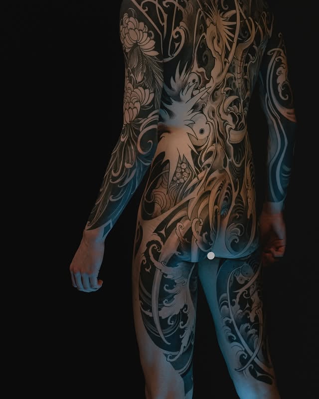 Bodysuit progress. by @fibs_