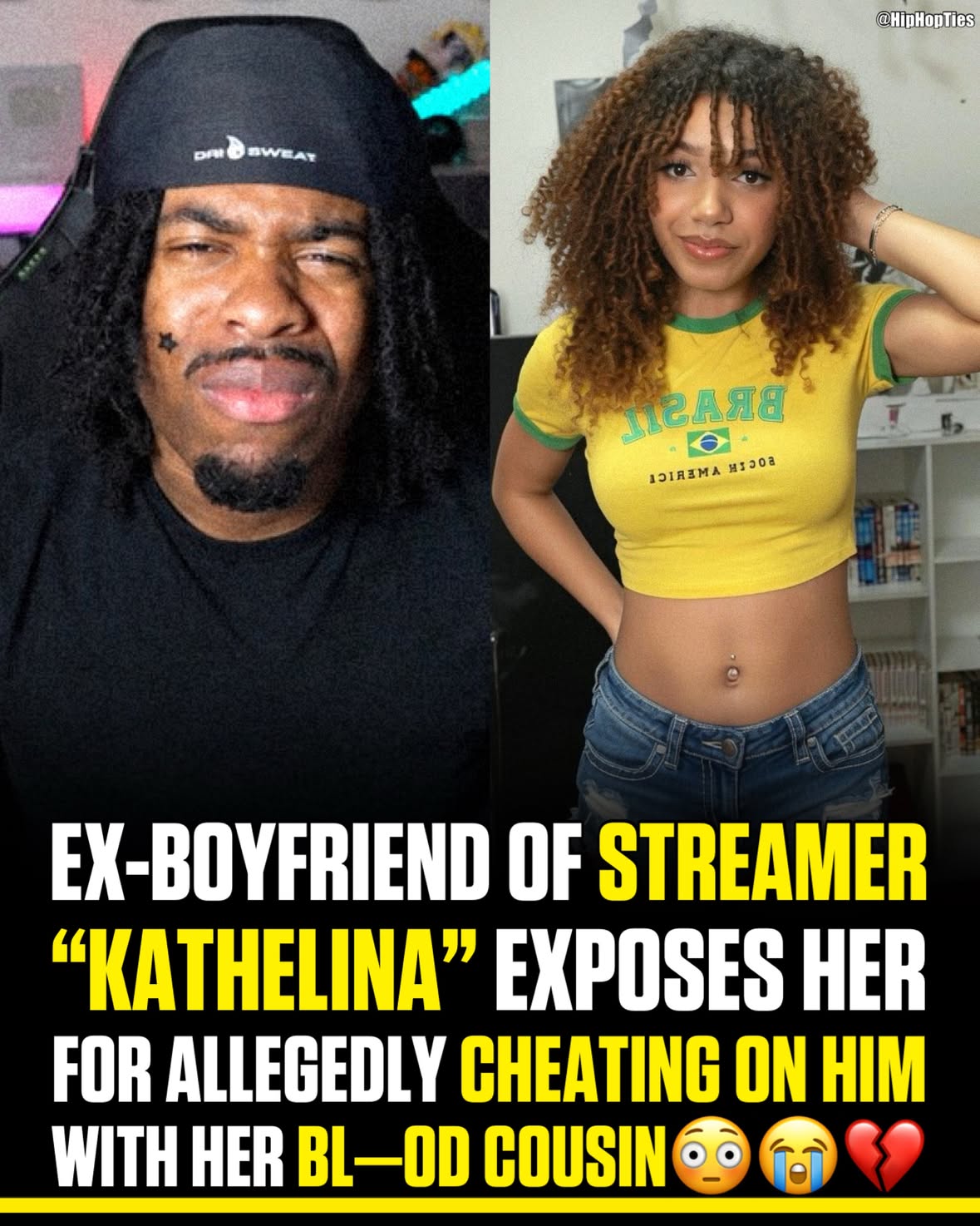 Ex-boyfriend of streamer “Kathelina” exposes her for allegedly cheating on him with her bl—d cousin 😳😭💔

Twitch streamer Kathelina, also known as Kat, — who does high-energy Just Chatting, rants, reactions, and collabs — is being accused by her ex-boyfriend Kenneth of cheating on him with her bl—d cousin.

They dated for a couple of years, lived together, collaborated on content, and he says he paid most of the bills. He grew suspicious after noticing her taking muted FaceTime calls with her cousin (he claims he saw this via a hidden camera he had set up for their cat).

He confronted her, read alleged private chat logs aloud on camera (including a “bucket list” of se—ual acts with the cousin, and says she begged for her phone back while he kicked her out.

She has not publicly responded as of now (June 6). Her socials appear to have gone quiet or been taken down in some places, and the backlash has been intense. Her best friend PrimatePaige apparently knew about the situation a few days earlier but kept it secret. 

This is still allegations based on what Kenneth presented as evidence (chat screenshots, audio/video clips). No independent verification or court involvement — it’s classic messy streamer internet drama. Some people are calling the cousin part “diabolical”, while others are criticizing Kenneth for how he exposed it.

#kathelina #yourrage #viral #brucedropemoff