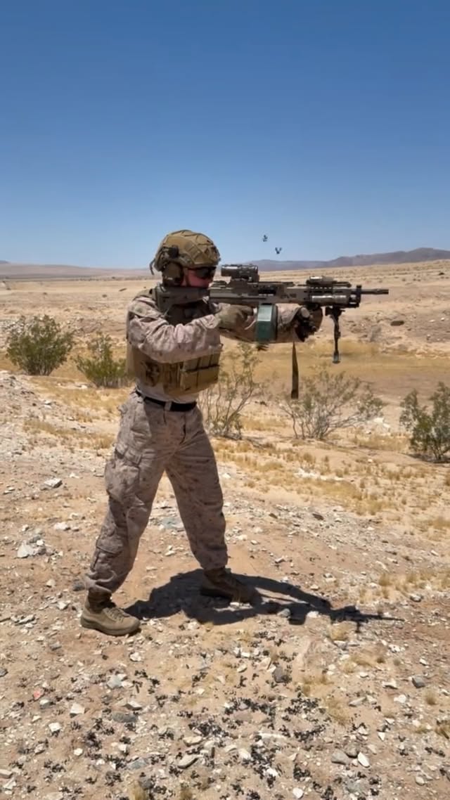 Marines getting some hands on the KAC LAMG this week. 

Conversations after the range indicate there’s at least discussions being had around bringing a belt fed back to the squad. I think some corners of the USMC are starting to realize that the M27 isn’t giving the squad what it needs in firepower and a beltfed organic to the rifle squad needs to come back… could the LAMG be that beltfed? 

I’ve got a bit of trigger time on the KAC LAMG and LMG in 7.62, and even the Ultimax 100 MK8 (an automatic rifle which is a similar weapon performance wise). While I’m not really sold on the LAMG as a squad automatic weapon for the conventional infantry (in the hands of junior rifleman), I think it’s worlds better than the M27. Perhaps a new approach could be made with multiple LAMGs per squad and more moderate loadouts to distribute that squads volume of fire requirements if the USMC wanted a new approach vs running back the M249s loading those gunners to the gills with ammo. 

It could be a good start and if it brings that firepower to the squad or at least keeps the conversation then I consider it a positive, what do you all think?