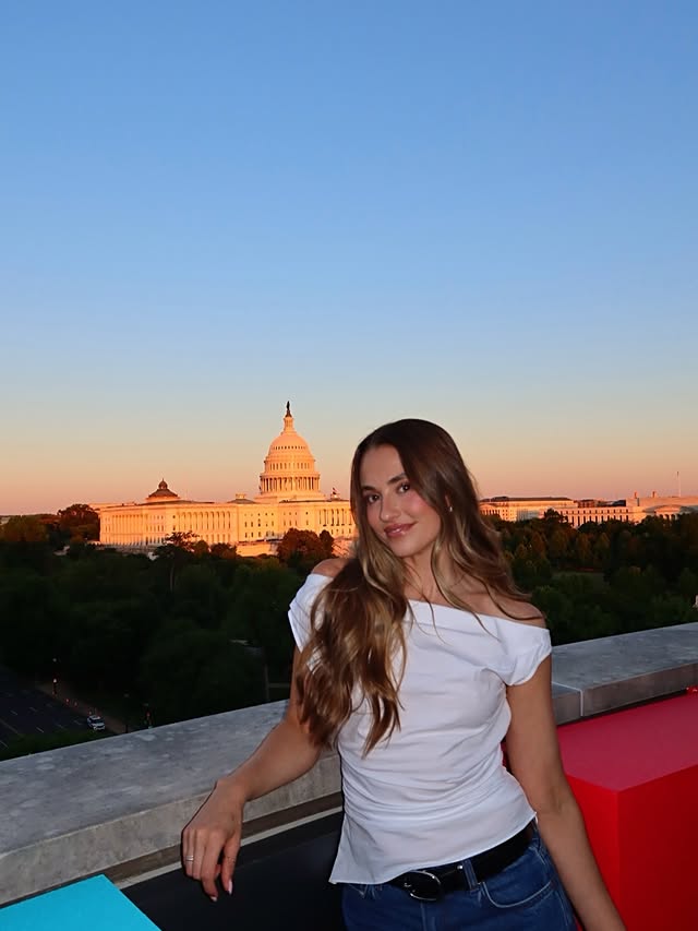 my old stomping grounds :). spent 48hrs in our nation’s capital speaking with members of Congress about TikTok and how the government can better serve/support creators & entrepreneurs like us 🫡. oh, and also went back to the A&F where I worked in college… they don’t pump the cologne like they used to lollll. by @rademita