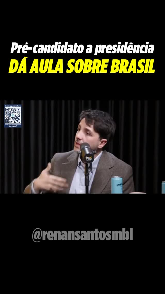 Renan Santos deu aula aqui?