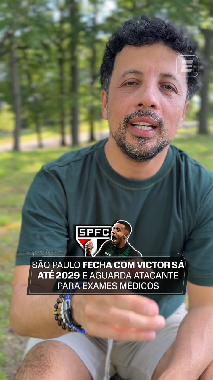 SÓ AGUARDANDO EXAMES 👨‍⚕️🩺 O São Paulo acertou nesta sexta-feira (5) a contratação de Victor Sá, atacante que pertence ao Krasnodar, da Rússia. Victor assinou um termo de compromisso enviado pelo Tricolor, e agora o clube paulista aguarda a realização de exames médicos do jogador no início da semana que vem, para assinatura em definitivo do contrato.

🗞️ Leia a matéria completa em ESPN.COM.BR!

#FutebolNaESPN #SãoPaulo