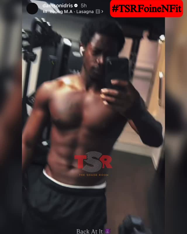 #TSRFoineNFit: Alright now! #DamsonIdris is back in the gym showing out. 😍🔥 ✍🏾: #TSRStaffJW