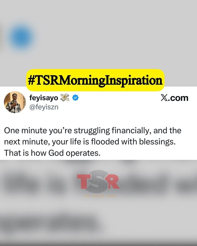 #TSRMorningInspiration: Made you look! Doesn’t God work in funny ways, #Roomies?!😭 ✍🏾:#TSRStaffJR