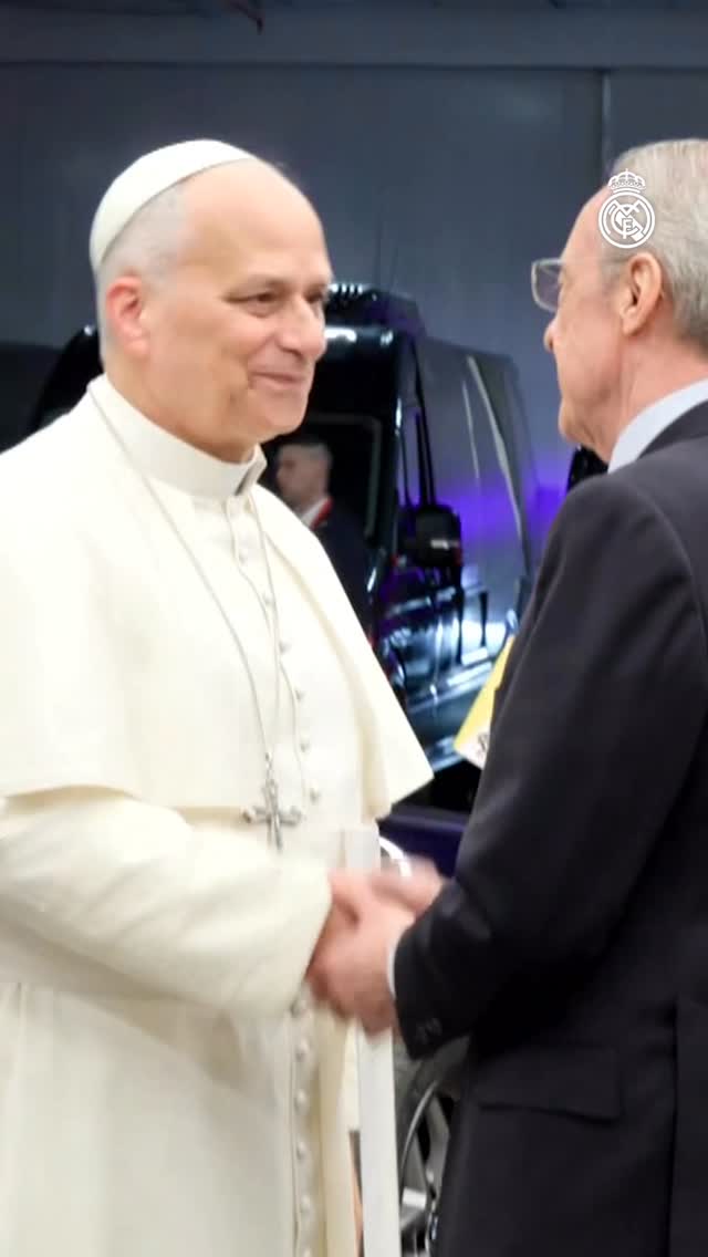 President Florentino Pérez 🤝 Pope Leo XIV
#RealMadrid