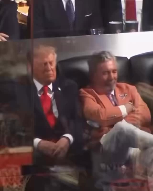 Trump took a extended blink at the game