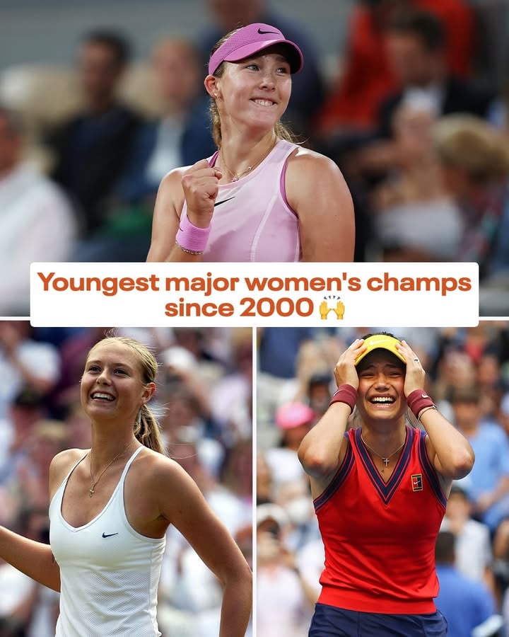 Teenager Mirra Andreeva in the third youngest women's singles major champion since 2000 ✨

#RolandGarros
