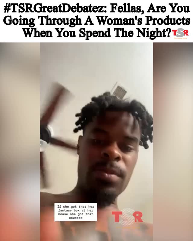 #PressPlay—Roomies, @herfantasybox has us asking the real questions today! Fellas, are y’all really out here snooping through her bathroom when you spend the night?! 👀Because the man in this video is telling on all of you, saying if he finds Her Fantasy Box in her cabinet, he knows she’s about to take him through there!Ladies, are y’all comfortable with him going through your stuff, or is that crossing the line? And fellas, be HONEST in the comments, are y’all really doing this? #HerFantasyBoxPartner