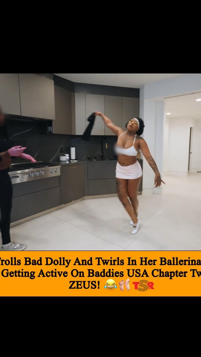 #Pressplay: 😂 @__ivoribabu is giving twinkle toes in her ballerina shoes 🩰 while trolling @therealbadddolly after their squabble on #BaddiesUSAChapterTWO!!#ZeusPartner

Roomies…are y’all ready for the new episode today?!…👀 Subscribe to @thezeusnetwork & tune in today.