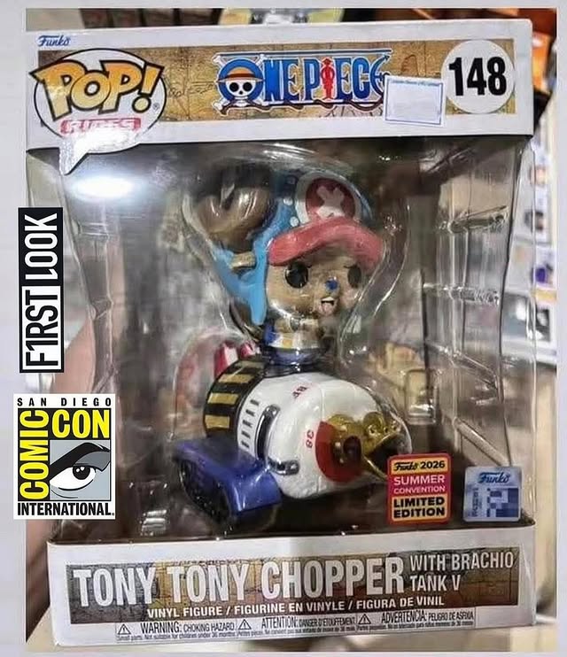 First look at SDCC exclusive Tony Tony Chopper with Brachio Tank V Funko Pop Ride! Credit @viper_collectibles #funko #funkopop #funkopops #collector #onepiece by @funkoinfo_