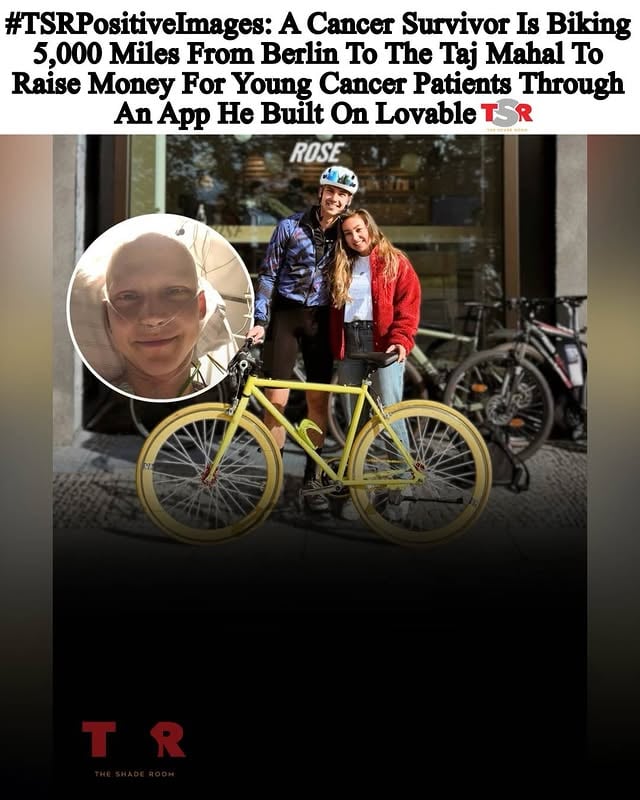 #TSRPositiveImages: Roomies, a man named John Müller used @lovable.dev to build an entire fundraising app called 8000km.live to raise money for young cancer patients, then got on a bike and started riding from Berlin to the Taj Mahal, nearly 5,000 miles, to power it. #LovablepartnerThree years ago he was in a hospital bed fighting cancer through 14 rounds of chemo, with doctors unsure he’d make it. He made it. Now every mile he rides raises money for Deutsche Krebshilfe (German Cancer Aid) to support young cancer patients ages 18 to 39, with corporate sponsors pledging $1.08 per kilometer as long as he keeps riding at LEAST 62 miles a day. And John isn’t even a developer, @lovable.dev let him build the whole platform just by describing it. Roomies, drop a bike emoji if this moved you and share so someone else sees it.